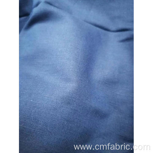 LINEN COTTON INTERWOVEN PLAIN DYED FABRIC